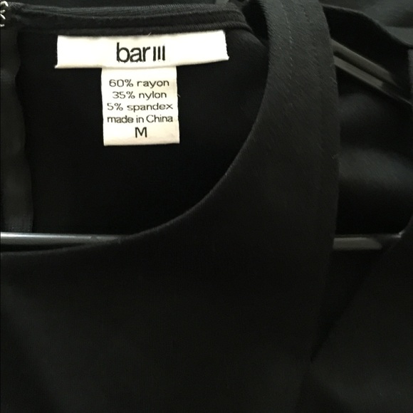 Bar III Black Fit Flare Cutout Dress Size M NWT - Picture 6 of 6